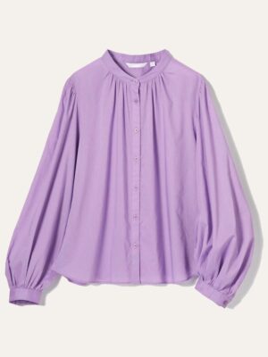 Rayon Long-Sleeve Blouse